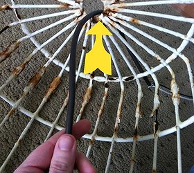 vintage egg basket turned into a light, electrical, lighting, repurposing upcycling