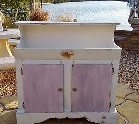 handmade rustic primitive pine cabinet turned beach cottage chic, painted furniture, rustic furniture, AFTER pic Beach Cottage Chic