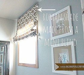 diy roman shade tutorial, crafts, reupholster, window treatments