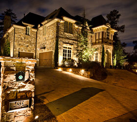 custom in town estate lighting project in buckhead brookhaven ga, curb appeal, electrical, lighting, Close up of the attention to detail we put into our installations Accented all sides of front mailbox