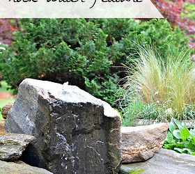 a bubbling rock water feature and mini yard tour, gardening, landscape, ponds water features