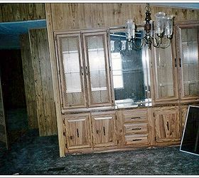 makeover of a mobile home photo heavy post, diy, doors, home decor, the built in hutch before
