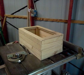 wooden box made out of scrap wood, diy, woodworking projects