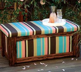outdoor seating ideas, outdoor furniture, outdoor living, painted furniture, rustic furniture