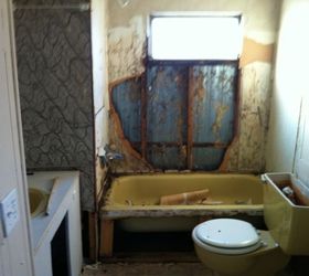 home makeover, diy renovations projects, remodeling, urban living, Bathroom Before When I saw this I almost threw up