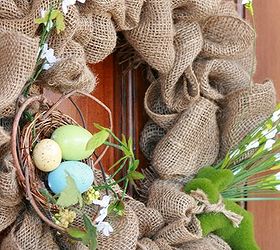 easiest spring burlap wreath, seasonal holiday d cor, wreaths
