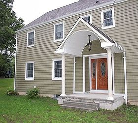 trd drab to fab, curb appeal, Much Needed Portico Adds Charm