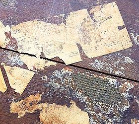 refinishing old wood with coconut oil, painted furniture, The table before