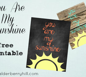 free printable you are my sunshine