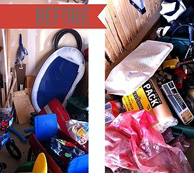 garage paint storage, cleaning tips, garages, shelving ideas, storage ideas, What my paint storage looked like before Yikes