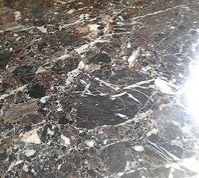 painting oak kitchen cabinets, cabinets, painting, counter top i love the marble in it wvey thing matches and the creamy brown wall bring out he cabinets just love it