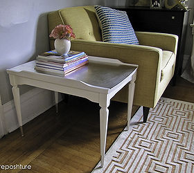 retro tables turned hollywood regency, painted furniture