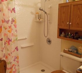 handicap accessible shower, bathroom ideas, After shower stall
