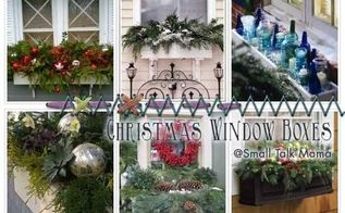 Estate pre-lit window swag Easiest Christmas Window Box Idea EVER! | Hometalk
