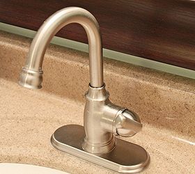 sharing pics from my parent s 1970 s bathroom renovation vanity countertop faucet, bathroom ideas, home decor, Moen faucet