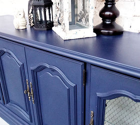 Meet Bernadette Navy Blue Painted Hutch Hometalk