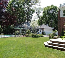 pool location too close for comfort with trd, hydrangea, landscape, outdoor living, pool designs, Nice new level lawn