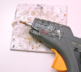 trust me you need a glue gun holder, crafts, diy, woodworking projects, Here is the before Terrifying I know It s a miracle I didn t burn my house down