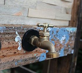 rustic cooler box made from recycled pallets, diy, how to, pallet, repurposing upcycling, spigot It has a hose that runs from it to the coolers drain