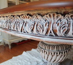 dry brush technique on a dining set, painted furniture, Dry brushing in layers so the wood shines through gives this set a great look