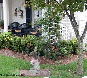 a privacy porch offers relaxation, landscape, outdoor living, porches, A large opening lattice panel creates just a bit of friendly privacy