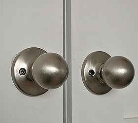 updating builder grade closet doors, closet, doors, Pretty hardware