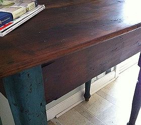 refinishing old wood with coconut oil, painted furniture, Finished wood NO stain was applied that is just from the coconut oil