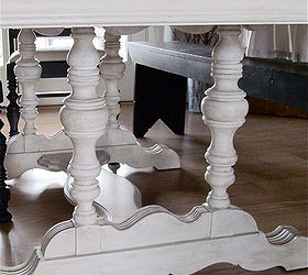 my 40 yard sale dining room table amp chairs, chalk paint, painted furniture, Love the details on the table