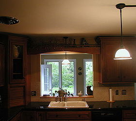 cherry kitchen cabinets, countertops, home decor, kitchen design