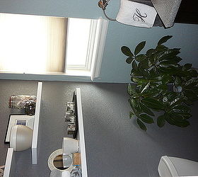before and after diy half bath all products purchased from home store, bathroom ideas, home improvement, After