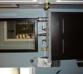 before and after diy half bath all products purchased from home store, bathroom ideas, home improvement, After