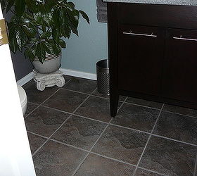 before and after diy half bath all products purchased from home store, bathroom ideas, home improvement, After