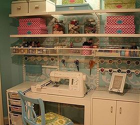 craft sewing closet, craft rooms