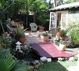 10 x14 home office shed by historic shed provides a dedicated private work space, craft rooms, home office, outdoor living, The office shed is reached by a little bridge over a pond Not a bad commute to start your work day