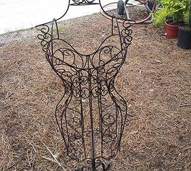 garden diva chick, flowers, gardening, succulents, She stood in my flower bed for a few years naked but nice