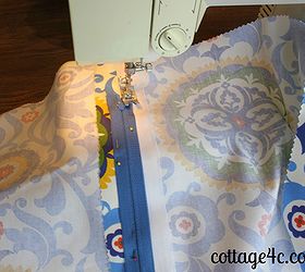 sewing a zipper, crafts