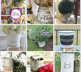 12 Ways to add Elegance to Old Buckets Idea Box by Parsimonious Décor