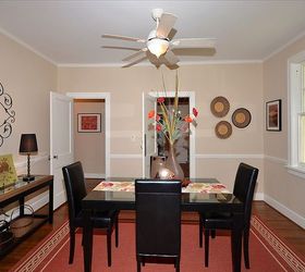 a charming home in buckhead gets beautifully staged and sells in less than 90 days, home decor, real estate, AFTER Neutralized Beautifully Staged Dining Room