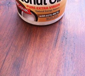 refinishing old wood with coconut oil, painted furniture