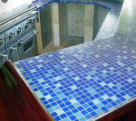 the top 10 which countertop material is right for you, concrete countertops, countertops, kitchen design, Ceramic Tile Countertops Would they work in your kitchen
