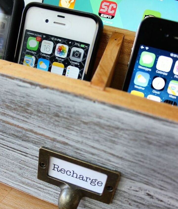 Family Charging Station organizing your family's electronics | hometalk Family Charging Station organizing your family's electronics | hometalk