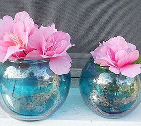 diy mercy glass in any color, crafts, mason jars, Faux colored Mercury glass