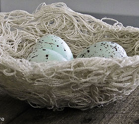 drop cloth birds nest, crafts, seasonal holiday decor