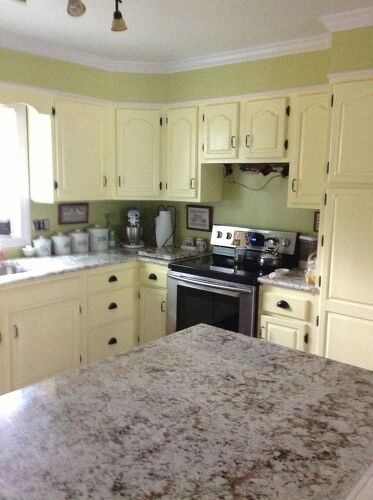 my kitchen with the granite on the island.