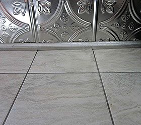 kitchen makeover, home decor, kitchen backsplash, kitchen design, It was time to get rid of the 80 s green laminate Did you know that you can tile over laminate Well you can All you do is sand to rough up the surface This allows the tile adhesive to adhere better to create a stronger bond