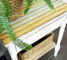 side table makeover cottage chic, painted furniture