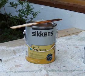 staining a deck with sikken s stain, decks, painting, porches, My carpet cleaner told me about this wonderful product It is an amazing stain that lasts for years I have not been compensated by Sikkens for this post This is a quality stain that costs approximately 85 per gallon