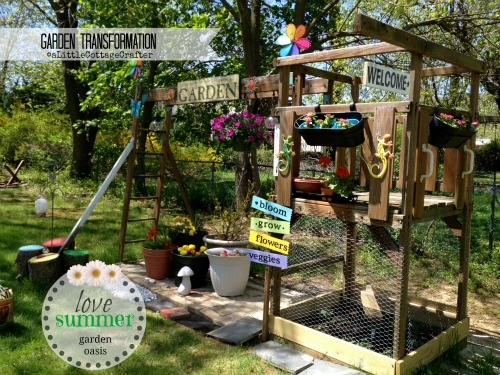 Old Swing Set Turned Garden | Hometalk