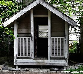 the playhouse project dressing up the playhouse, diy, how to, outdoor living, It started as a slightly dilapidated shed type thing just needed a bit of love