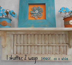 repurposing a shutter in 2 ways, home decor, repurposing upcycling